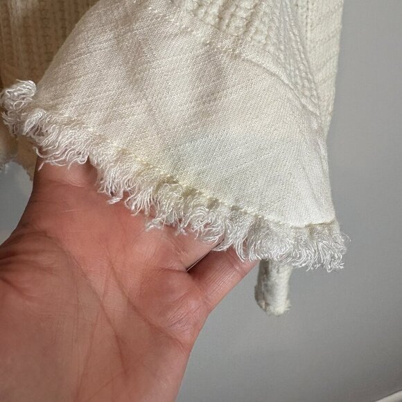 Free People Patches Of Me white trapeze sweater - Picture 7 of 7